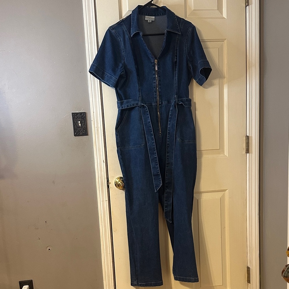 Premier Dark Blue Denim Jumpsuit